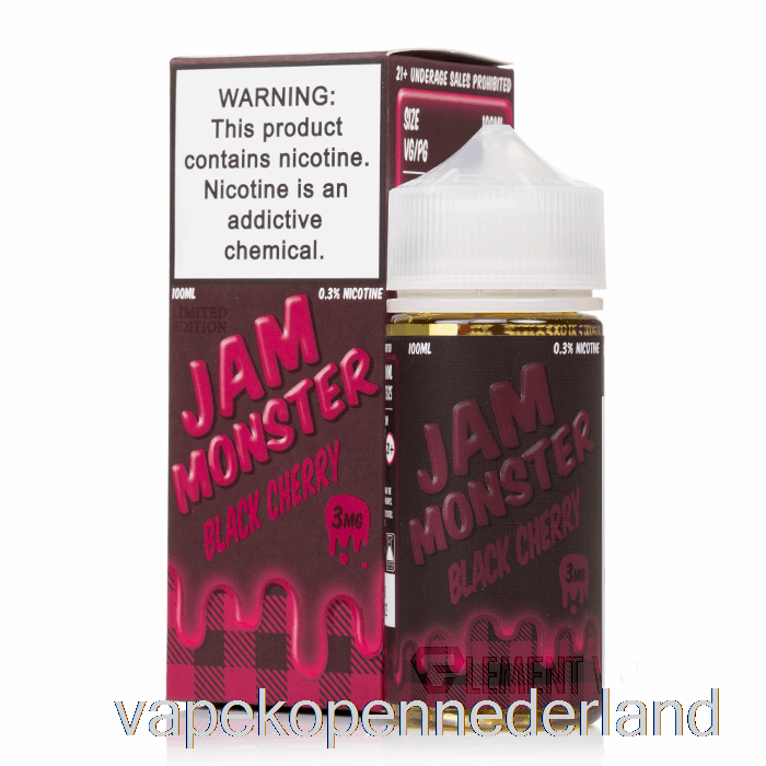 Elektronische Sigaret Vape Zwarte Kers - Jammonster - 100 Ml 0 Mg
